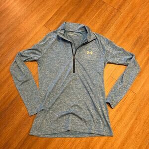 Under Armour  blue, half a zip pull over jacket-Med